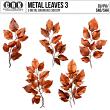 (CU) Rusty Metal Leaves Set 3 by CRK | Oscraps