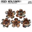 (CU) Rusty Metal Flowers Set 1 by CRK | Oscraps