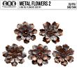 (CU) Rusty Metal Flowers Set 2 by CRK | Oscraps