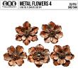 (CU) Rusty Metal Flowers Set 4 by CRK | Oscraps