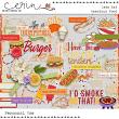 Lets Eat: American Food {Mini Kit} by Mixed Media by Erin Elements