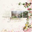 Artful Memories Spring by Vicki Robinson. Digital scrapbook layout 1 by Veer