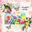 Artful Memories Spring by Vicki Robinson. Digital scrapbook layout by Veer Zanthia