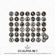 CU Alpha No 1 Printable Vintage Style Typewriter Keys by A Whimsical Adventure at Oscraps
