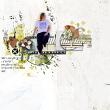 Digital scrapbook layout by Roxana with 'Emerge' Project kit