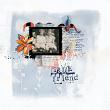 Digital scrapbook layout by Lynn Grieveson created with "Positives" templates and Amica collection