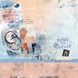 Digital scrapbook layout by Lynn Grieveson using "All Day Long" collection