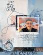 Digital scrapbook layout by Flowersgal using "All Day Long" collection