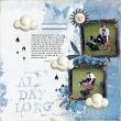 Digital scrapbook layout by Zinzilah using "All Day Long" collection