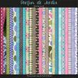 Parfum de Jardin Digital Scrapbook Page Kit Papers Preview by ADB Designs
