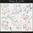 Parfum de Jardin Digital Scrapbook Flourishes Preview by ADB Designs