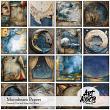 Moonbeam Digital Art Papers by Art Addicts