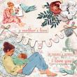 Oh Mama Page Kit by Mixed Media by Erin example art by Cherylndesigns