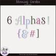 Blooming Garden Digital Scrapbook Alphas Preview by ADB Designs