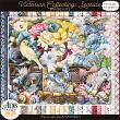 Victorian Collecting Seaside Digital Scrapbook Page Kit Preview by ADB Designs