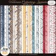 Victorian Collecting Seaside Digital Scrapbook Page Kit Papers Preview by ADB Designs