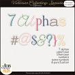 Victorian Collecting Seaside Digital Scrapbook Alphas Preview by ADB Designs