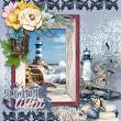 Victorian Collecting Seaside by ADB Designs Digital Art Layout by Kabra