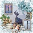 Victorian Collecting Seaside by ADB Designs Digital Art Layout by Pia