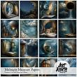 Midnight Murmurs Digital Art Papers by Art Addicts