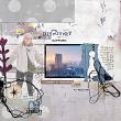 Digital scrapbook layout by Lynn Grieveson using "Discover" project kit