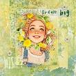 Dandelion Wishes {Collection Bundle} by Mixed Media by Erin example art by Margje