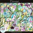 Carousel Digital Scrapbook Page Kit Elements Preview by ADB Designs