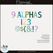 Carousel Digital Scrapbook Alphas Preview by ADB Designs