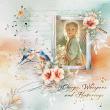 Melodies In Flight  Digital Scrapbook Page by Cathy