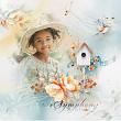 Melodies In Flight  Digital Scrapbook Page by Cathy