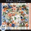 Butterflies & Daydreams Digital Scrapbook Page Kit Preview by ADB Designs