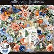 Butterflies & Daydreams Digital Scrapbook Page Kit Elements Preview by ADB Designs