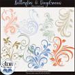 Butterflies & Daydreams Digital Scrapbook Flourishes Preview by ADB Designs