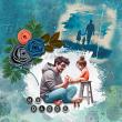 Oh Papa {Page Kit} by Mixed Media by Erin  example art by  Kaye