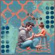 Oh Papa {Page Kit} by Mixed Media by Erin  example art by  NonniF