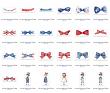 Red White + Blue Jumbo Clipart Pack by Vicki Robinson Detail image