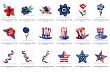 Red White + Blue Jumbo Clipart Pack by Vicki Robinson Detail image