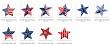 Red White + Blue Jumbo Clipart Pack by Vicki Robinson Detail image