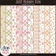 Just Bunny Fun Digital Scrapbook Page Kit Plus Patterned Papers Preview by ADB Designs