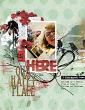 Digital scrapbook layout by Lynn Grieveson using "Happy Place" collection