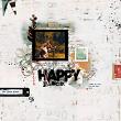 Digital scrapbook layout by Lynn Grieveson using "Happy Place" collection