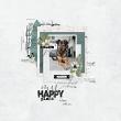 Digital scrapbook layout by KarenB using "Happy Place" collection