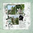 Digital scrapbook layout by JaneDee using "Happy Place" collection