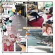 Digital scrapbook layout by Lynn Grieveson using Messy Pockets Noted No.4 templates