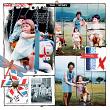 Digital scrapbook layout by Lynn Grieveson using Messy Pockets Noted No.4 templates