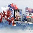 Digital scrapbook layout by Lynn Grieveson using Nantucket Collection