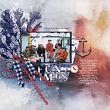 Digital scrapbook layout by Lynn Grieveson using Nantucket Collection