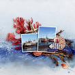 Digital scrapbook layout by AJM using Nantucket Collection