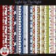 Light Up The Night Digital Scrapbook Page Kit Papers Preview by ADB Designs