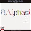 Light Up The Night Digital Scrapbook Alphas Preview by ADB Designs